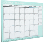 MPS MY PARTY SUPPLIERSĀ® 1pc Green Monthly Planner, To Do List Notebook 54 Tear-Off Sheets Notepad Day or Work Organizer, Scheduler for Goals, Tasks, Ideas Ideal for Home Office Fancy Stationery Items - Image 4