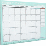 MPS MY PARTY SUPPLIERS® 1pc Green Monthly Planner, To Do List Notebook 54 Tear-Off Sheets Notepad Day or Work Organizer, Scheduler for Goals, Tasks, Ideas Ideal for Home Office Fancy Stationery Items