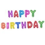 MPS MY PARTY SUPPLIERS®13Pcs 16inch Rainbow Happy Birthday Letter Foil Balloons Decoration for Birthday Foil balloons for birthday decoration Balloon Set for Decoration (13Pcs 16inch) - Image 3