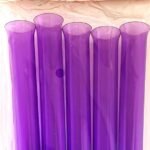 MPS MY PARTY SUPPLIERS Set of 5 Halloween Party Glass, Shot Glass for Halloween, Glasses for Halloween, Unbreakable Tube Multicolor Glasses, Halloween Decorations (Purple)