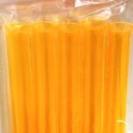 MPS MY PARTY SUPPLIERS Set of 5 Halloween Party Glass, Shot Glass for Halloween, Glasses for Halloween, Unbreakable Tube Multicolor Glasses, Halloween Decorations (Orange)