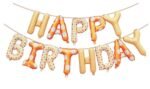 MPS MY PARTY SUPPLIERS®13Pcs 16inch Daisy Flower Printed Happy Birthday Letter Foil Balloons Decoration for Birthday Foil balloons for birthday decoration Balloon Set for Decoration (13Pcs 16inch) - Image 4