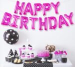 MPS MY PARTY SUPPLIERS®Pink Happy Birthday Letter Foil Balloons Decoration for Birthday Foil balloons for birthday decoration Balloon Set For Decoration (13Pcs 16inch) - Image 5
