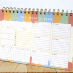 MPS MY PARTY SUPPLIERS® 1pc Weekly Planner, To Do List Notebook , Scheduler for Goals, Tasks with Spiral binding, Ideas Ideal for Home Office Fancy Stationery Items