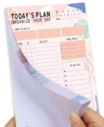 MPS MY PARTY SUPPLIERSĀ® 1pc Daily Planner to Organise your day, To Do List Notebook Tear-Off Sheets Notepad Day or Work Organizer, Scheduler for Goals, Ideal for Home Office Fancy Stationery Items - Image 4
