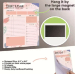 MPS MY PARTY SUPPLIERSĀ® 1pc Daily Planner to Organise your day, To Do List Notebook Tear-Off Sheets Notepad Day or Work Organizer, Scheduler for Goals, Ideal for Home Office Fancy Stationery Items - Image 5