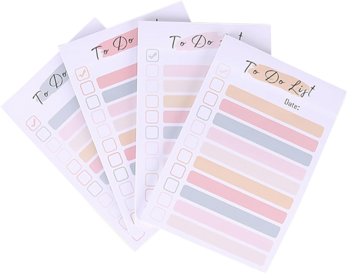 MPS MY PARTY SUPPLIERS® 1pc To Do List Sticky Notes, 50 Sheets Self-Stick Colors Sticky Notes, Portable to Do List Planner, Daily to Do List Checklist Notepad for Office Home School Planning Supplies - Image 3