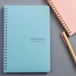 MPS MY PARTY SUPPLIERS® 1pc Blue Weekly Planner, To Do List Notebook Undated Planner Weekly Goals Notebook, A5 To Do List Planners, Journal with Spiral Binding, Ideal for Home Office