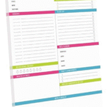 MPS MY PARTY SUPPLIERS® 1pc Daily Planner, To Do List Notebook Tear-Off Sheets Notepad Removable Sheets Day or Work Organizer, Scheduler for Goals, Ideal for Home Office Fancy Stationery Items
