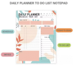 MPS MY PARTY SUPPLIERSĀ® 1pc Daily Planner to Organise your day, To Do List Notebook Tear-Off Sheets Notepad Day or Work Organizer, Scheduler for Goals, Ideal for Home Office Fancy Stationery Items - Image 3