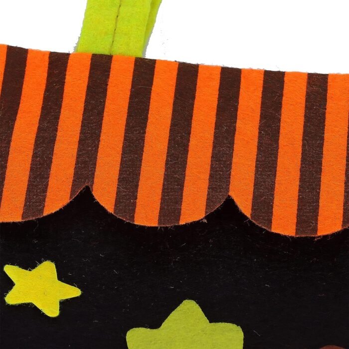 Halloween Pumpkin Candy Bag Basket | Halloween Candy Goody Bags |Trick or Treat Halloween Candy Baskets| Halloween Bag Trick Or Treat Felt Fabric - Image 5