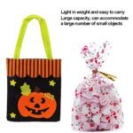 Halloween Pumpkin Candy Bag Basket | Halloween Candy Goody Bags |Trick or Treat Halloween Candy Baskets| Halloween Bag Trick Or Treat Felt Fabric - Image 6