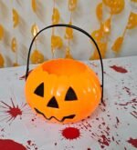 Halloween Pumpkin Candy Baskets for Kids, Trick Or Treat Halloween Bowl with Skeleton Hands - Party Decoration, Halloween Decoration Prop, Pumpkin Candy Basket (Big Pumpkin Basket) - Image 5