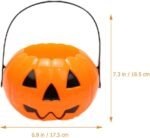 Halloween Pumpkin Candy Baskets for Kids, Trick Or Treat Halloween Bowl with Skeleton Hands - Party Decoration, Halloween Decoration Prop, Pumpkin Candy Basket (Big Pumpkin Basket) - Image 6