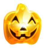 MPS My Party Suppliers Set of 2 Halloween Lamps, Halloween laltern, LED for Halloween Decoration, Halloween Hanging Decoration (Orange Pumpkin Light) - Image 4