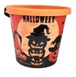 Halloween Goodie Bag with Handle Pumpkin Candy Baskets for Kids, Trick Or Treat Halloween Candy Bowl with Skeleton Party Decoration, Spooky Decoration Prop, Pumpkin Basket - Image 3