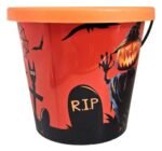 Halloween Goodie Bag with Handle Pumpkin Candy Baskets for Kids, Trick Or Treat Halloween Candy Bowl with Skeleton Party Decoration, Spooky Decoration Prop, Pumpkin Basket - Image 4