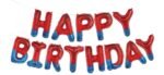 MPS MY PARTY SUPPLIERS® 1pc Superhero Theme Happy Birthday Letter Foil Balloon Banner for Kids Balloons for Birthday Decoration Big Size Alphabet Letters for Wall Backdrop Birthday Decor ideas at home