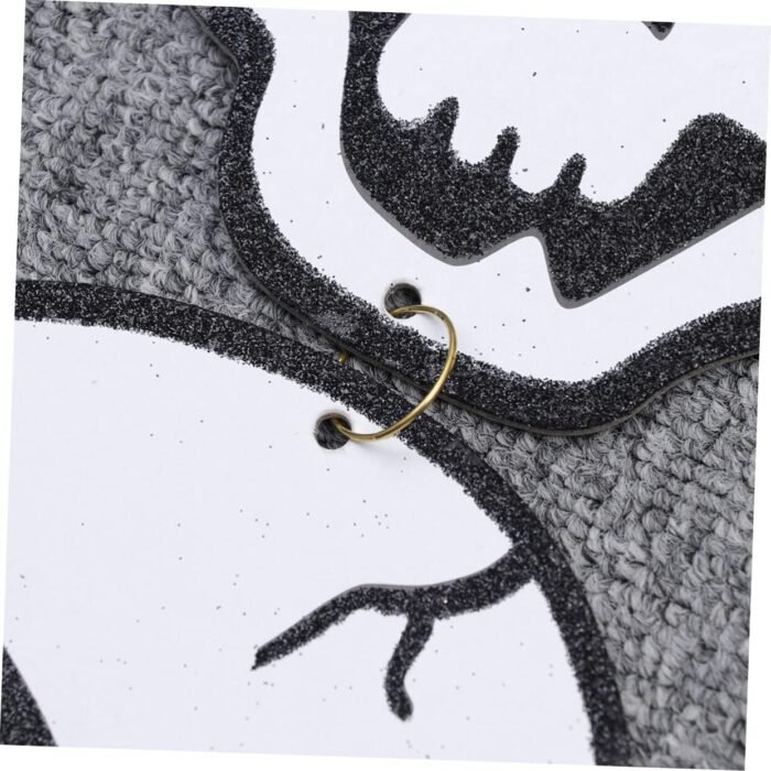 Halloween 5 Skull Hanging White Set Suit 5 Halloween Hanging Skull Halloween Party Hanging Charm Lip Gloss Makeup Skeleton Ghost White Pumpkin Decor Halloween Party Hanging - Image 2