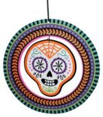 MPS My Party Suppliers 3 pcs Day of The Dead Mask Sugar Skull Full Face Hanging, Halloween Hanging Decoration, Skeleton Decoration, Skull Hanging, Halloween Decorations, halloween hanging skull ghosts - Image 5
