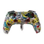 MPS My Party Suppliers Video Game Theme Birthday Party - Gaming Console Shape Foil Balloon (Gaming Black And White Balloons) Party Decoration Balloon, Set fo 5 Video Game Happy Birthday Foil Balloons - Image 3