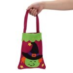 Halloween Witch Candy Basket Halloween Candy Bags |Trick or Treat Candy Baskets| Pumpkin Treat Bag Trick Or Treat Halloween Party Accessories Props Felt Fabric - Image 5