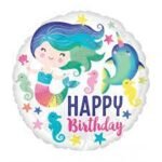 Mermaid Balloons Birthday Party Decorations | Under The Sea Theme Party Supplies Mylar Foil Helium Balloons Bouquet Set - Image 2