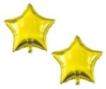 MPS MY PARTY SUPPLIERS® Set of 5 Excavator foil balloon, Construction Themed Party Balloons, Truck theme balloons decoration, golden star balloons - Image 3