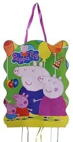 MPS MY PARTY SUPPLIERS Pull String Pinata Superhero Theme Pinata/Goodies Bag, Khoi Bag, Party Pinata, Multicolor Pinata, Kids Themed Birthday Party Supplies (Pig Pinata) - Image 2