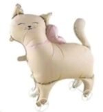 MPS MY PARTY SUPPLIERS® 1pc Cat Foil Balloon with wheels, Walking animals foil balloons, Jungle theme birthday decoration, cat balloon animal, Cat Birthday Foil Balloons Cat Shape Party Balloons - Image 2