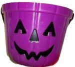 MPS MY PARTY SUPPLIERS 1pc Portable Purple Pumpkin Candy Basket for Halloween Party Decoration, Trick Or Treat Halloween Bowl with Pumpkin Smiling face, Party Supplies, Halloween Theme Decoration - Image 3