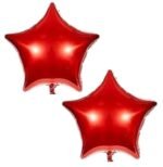 MPS MY PARTY SUPPLIERS® Set of 5 Cartoon Race Car Lightning McQueen Foil Balloons for kids Birthday Decoration Red Star Balloons Vehicle Transport Truck theme - Image 3