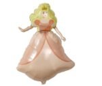 MPS MY PARTY SUPPLIERS® 1pc Princess foil Balloons for Party Decoration, Foil Balloons decoration, princess balloon decoration ideas, princess theme foil balloon, Princess Balloon for girls(PEACH)