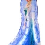 MPS MY PARTY SUPPLIERS® 1pc Princess foil Balloon, Princess themed party supplies, Princess foil Balloons, Princess Balloons for decoration, round balloons, Princess theme backdrop (blue 2)