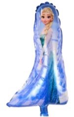 MPS MY PARTY SUPPLIERS® 1pc Princess foil Balloon, Princess themed party supplies, Princess foil Balloons, Princess Balloons for decoration, round balloons, Princess theme backdrop (blue 2)