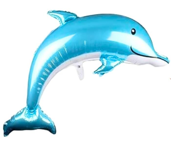 MPS MY PARTY SUPPLIERS® Set of 6 Marine Theme Sea Animals Dolphins shark Whale puffer Fish Foil Balloons, water/Ocean Animal Décor, Under The Sea Balloons, Sea Animal Party Supplies, Mermaid theme - Image 4