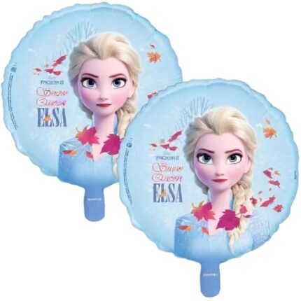 MPS MY PARTY SUPPLIERS® Set of 2 Round Elsa Foil Balloon, Olaf Frozen Balloon, Frozen theme foil Balloon Birthday and princess theme party, Princess theme balloons