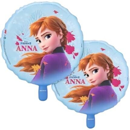 MPS MY PARTY SUPPLIERS® Set of 2 Round Anna Balloon, Olaf Frozen Balloon, Frozen theme foil Balloon Birthday and princess theme party, Princess theme balloons