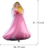 MPS MY PARTY SUPPLIERS® 1pc Princess foil Balloons for Party Decoration, Foil Balloons decoration, princess balloon decoration ideas, princess theme foil balloon, Princess Balloon for girls (PINK) - Image 2