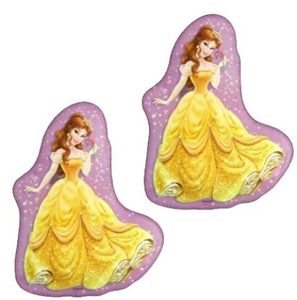 MPS MY PARTY SUPPLIERS® Set of 2 Yellow Princess theme foil Balloon Birthday and princess theme party, fairy theme balloons