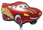 MPS My Party Suppliers Set of 5 Cars 3 Lightning McQueen Foil Balloon, Red Race Car Balloons for kids Party Decoration, Racing Car Shape Foil Balloon, Red heart balloons, Transportation Theme - Image 2