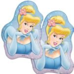 MPS MY PARTY SUPPLIERS® Set of 2 Princess Cutout Foil Balloon, Princess theme foil Balloon Birthday and princess theme party, fairy theme balloons