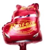 MPS MY PARTY SUPPLIERS® Set of 5 Cartoon Race Car Lightning McQueen Foil Balloons for kids Birthday Decoration Red Star Balloons Vehicle Transport Truck theme - Image 4