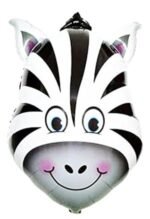 MPS MY PARTY SUPPLIERS® 21pcs combo set of Jungle Safari Animal Pattern Print Latex Balloons Tiger Stripes Lion Cow Wild Animals Print Balloons for Jungle Theme Birthday Decorations (zebra) - Image 4