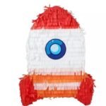 3D Rocket Pinata, Rocket Space theme Khoibag for Kids, Space Themed Birthday Decorations, Kids Party Decorations and Favors for Boys and GirlsGreat 3D Hanging Decoration, Pocket Pinata