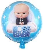 MPS My Party Suppliers Set of 5 The Boss Baby Foil Balloons kit for Birthday Decoration, Cartoon Theme Party Item, Balloons for kids Party With light blue Star, baby boss Cartoon Foil Balloon decor - Image 2