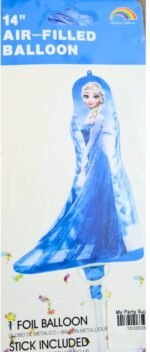 MPS MY PARTY SUPPLIERS® 1pc Princess foil Balloon, Princess themed party supplies, Princess foil Balloons, Princess Balloons for decoration, round balloons, Princess theme backdrop (blue 2) - Image 2