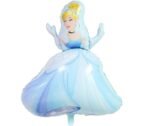 MPS MY PARTY SUPPLIERS® 1pc Princess foil Balloons for Party Decoration, Foil Balloons decoration, princess balloon decoration ideas, princess theme foil balloon, Princess Balloon for girls(BLUE) - Image 2