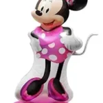 4D Self Standing Minnie Mouse Foil Balloons, Minnie Mouse Theme Foil Balloons for Boys & Girls Birthday Supplies Decorations, Minnie Mickey theme Decoration, Balloon for Birthday