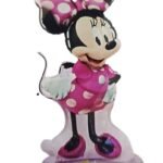 4D Self Standing 118cm Cartoon Balloons, Minnie Mouse Theme Foil Balloons for Boys & Girls Birthday Supplies Decorations, Minnie Mouse theme Decoration, Balloon for Birthday Decoration Balloon